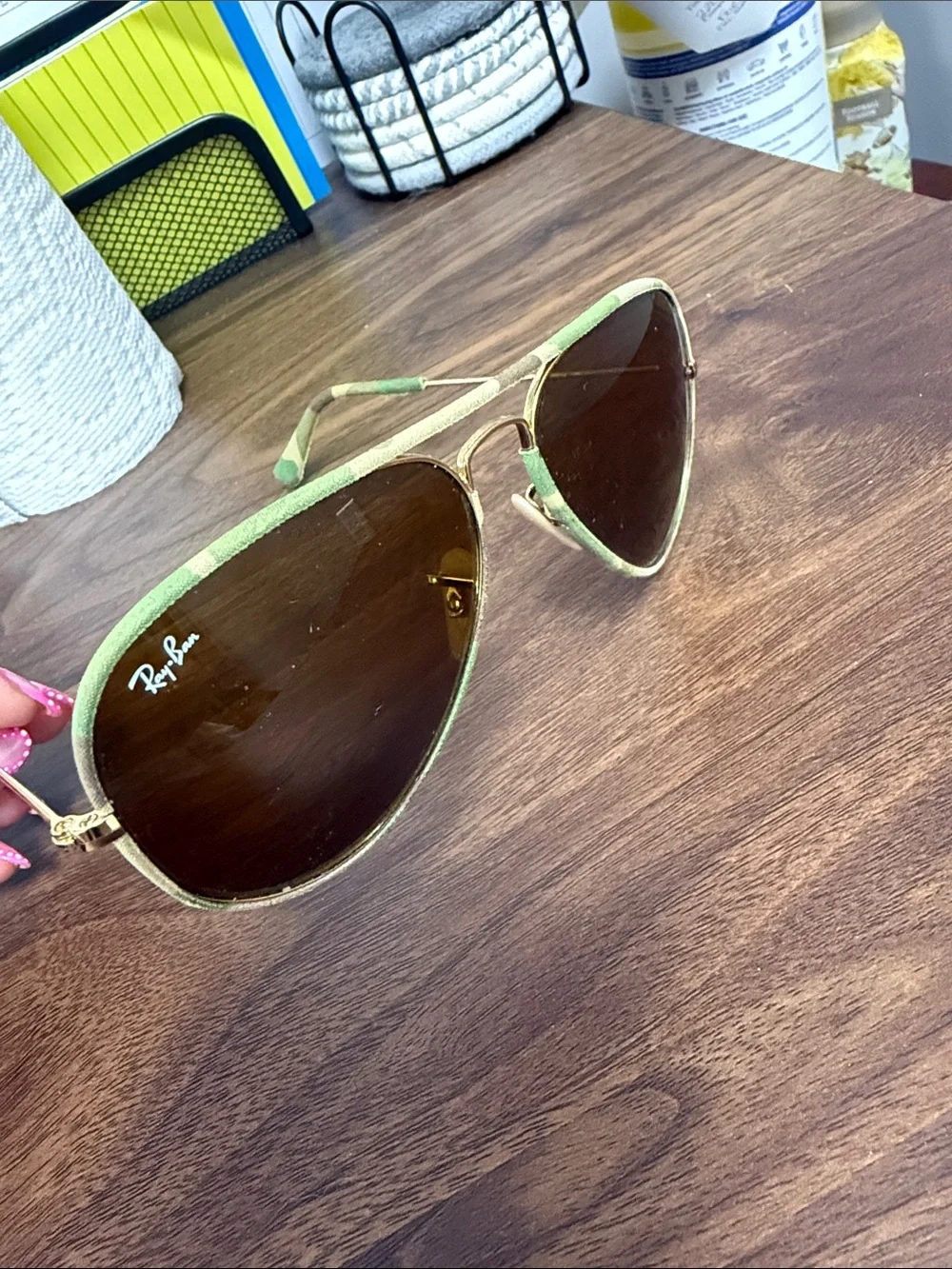 Ray-Ban camo  Aviator Sunglasses with Brown Lenses